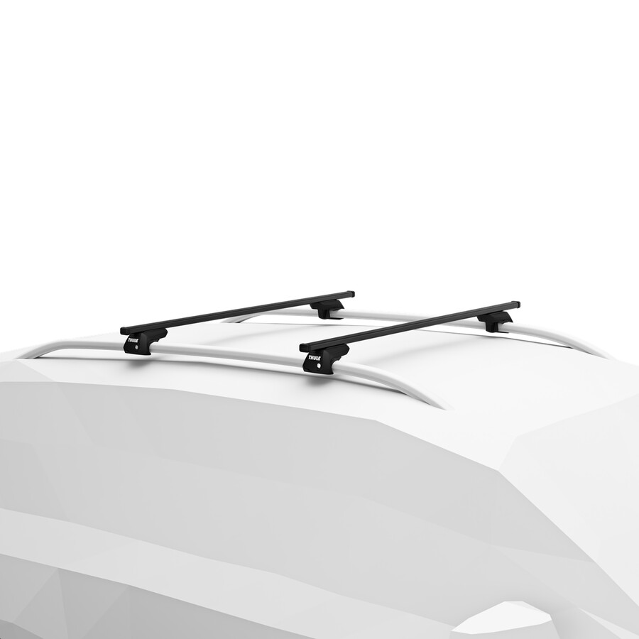 thule squarebar evo 108 cm takräcke 2-pack svart