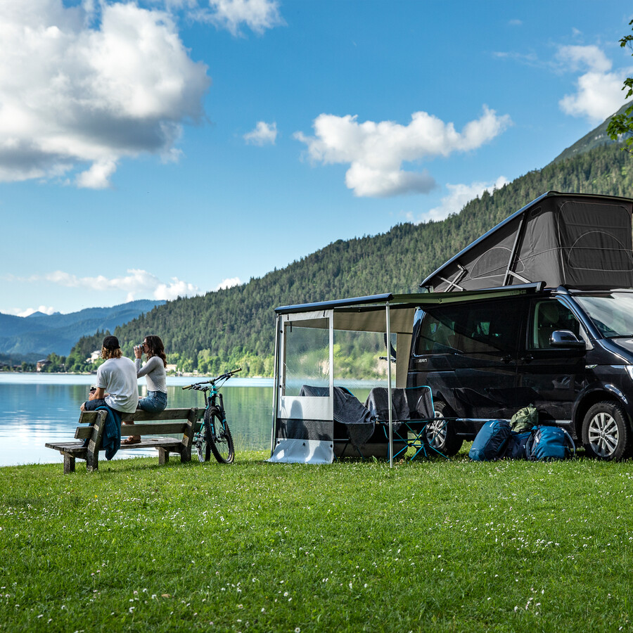 sidoregnskydd 2.00m minibuss grå