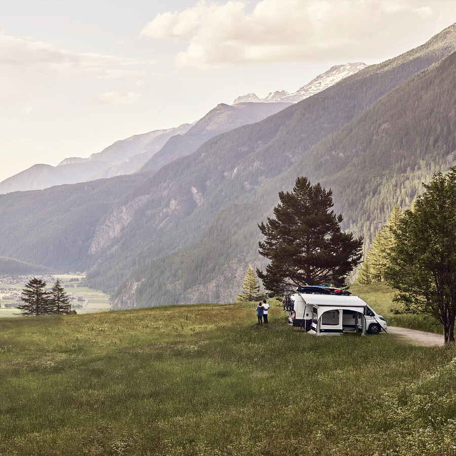 markistält ducato h2 svartgråvit