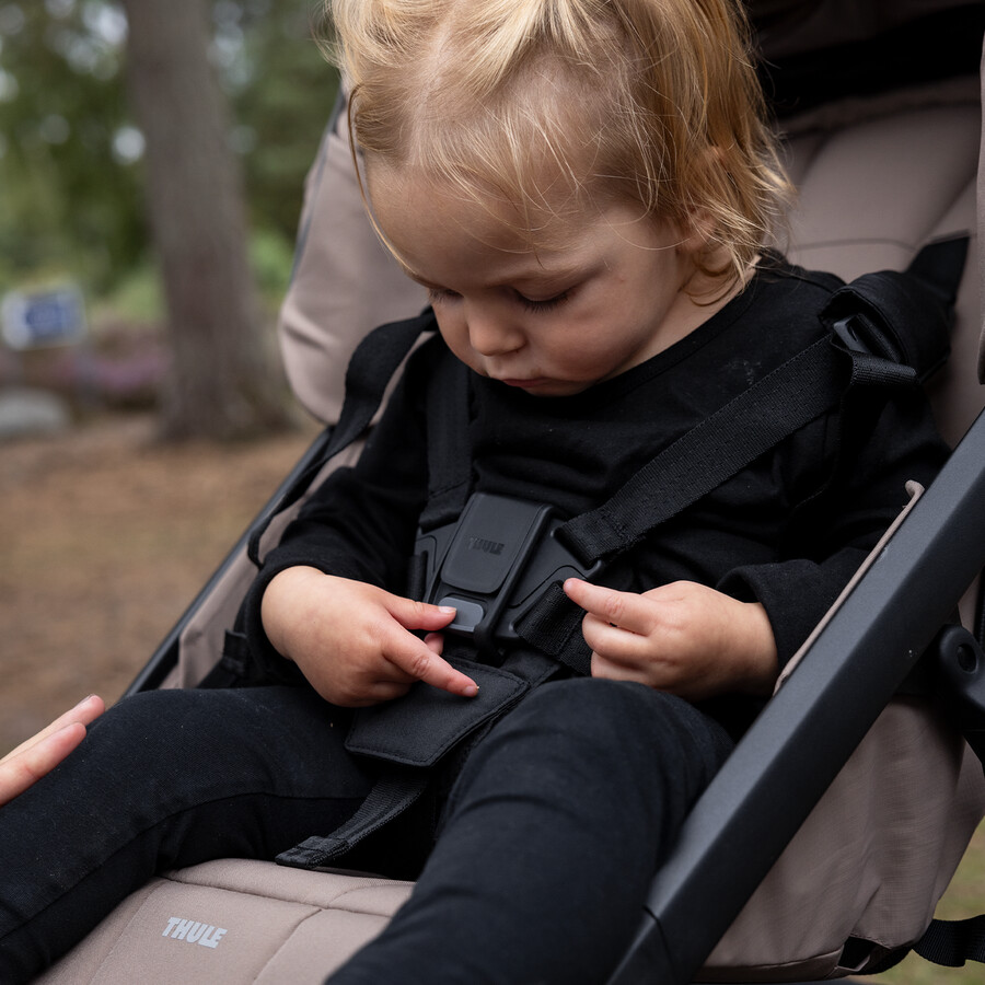 thule urban glide 4-hjulig terrängvagn mellanblå