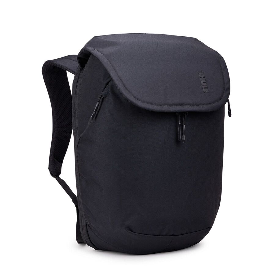 expanderbar reseryggsäck 26l svart
