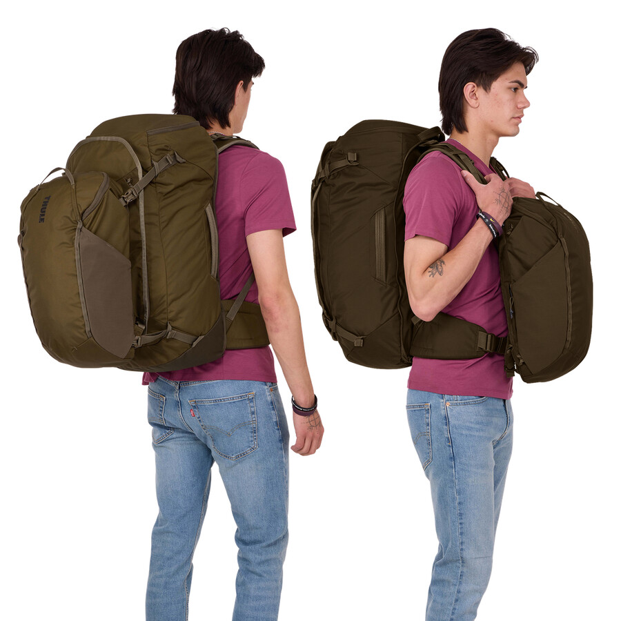 70l reseryggsäck djup khaki