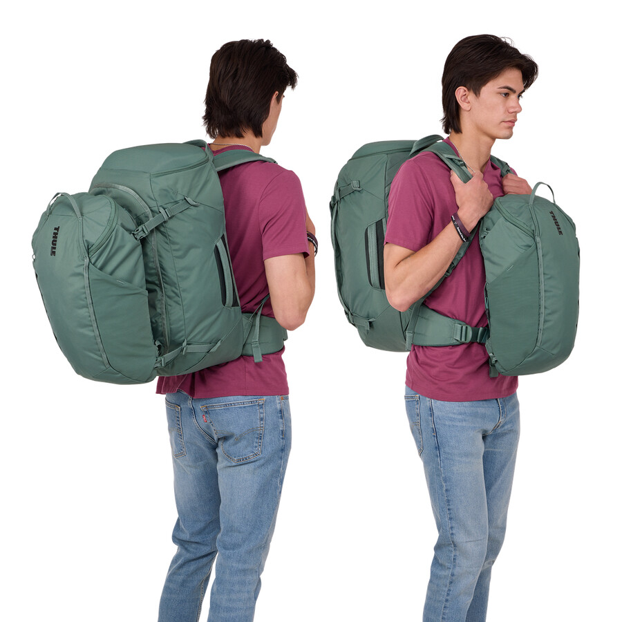 60l reseryggsäck hazy green