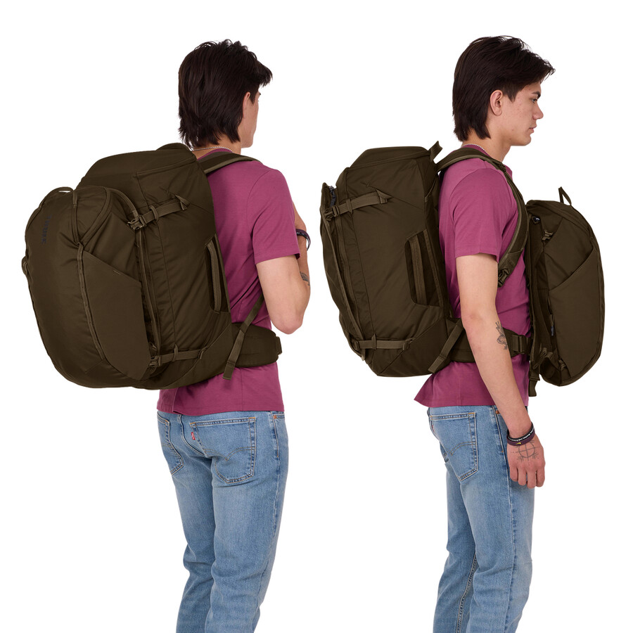 60l reseryggsäck djup khaki