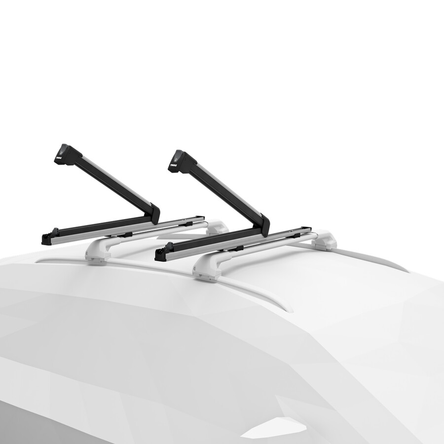 thule snowpack extender skid- och snowboardhållare i aluminium