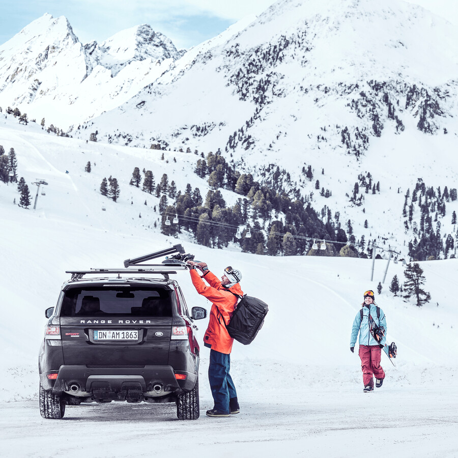 thule snowpack extender skid- och snowboardhållare svart